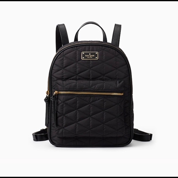 kate spade Handbags - Kate Spade Quilted Black Backpack